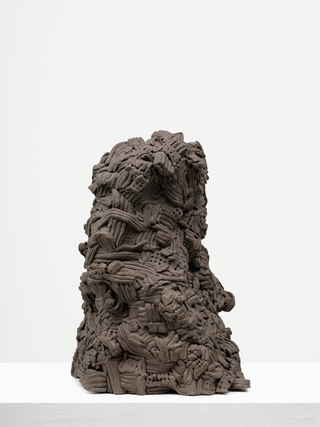 ___'Grey'___, extruded anthracite clay, 48 x 34 x 34 cm, 2022